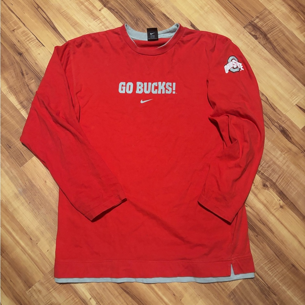 Nike Red 'Go Bucks!' Men's Shirt